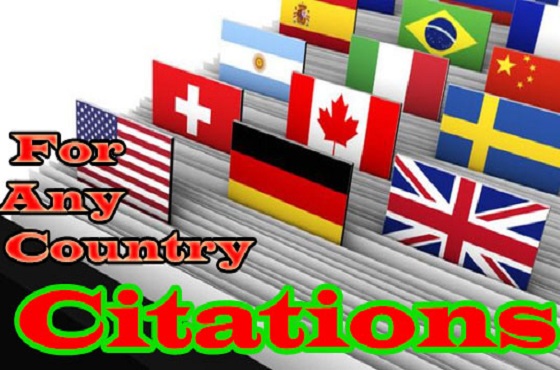 I will do Powerful 30 Citations For Any Country
