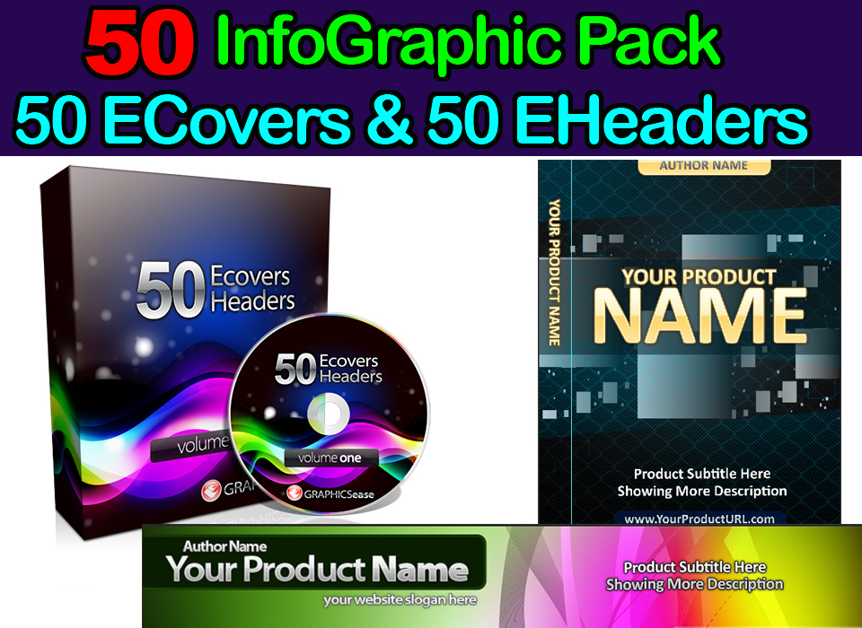 Get 50 Editable INFOGRAPHIC Pack 50 ecovers 50 eHeade...