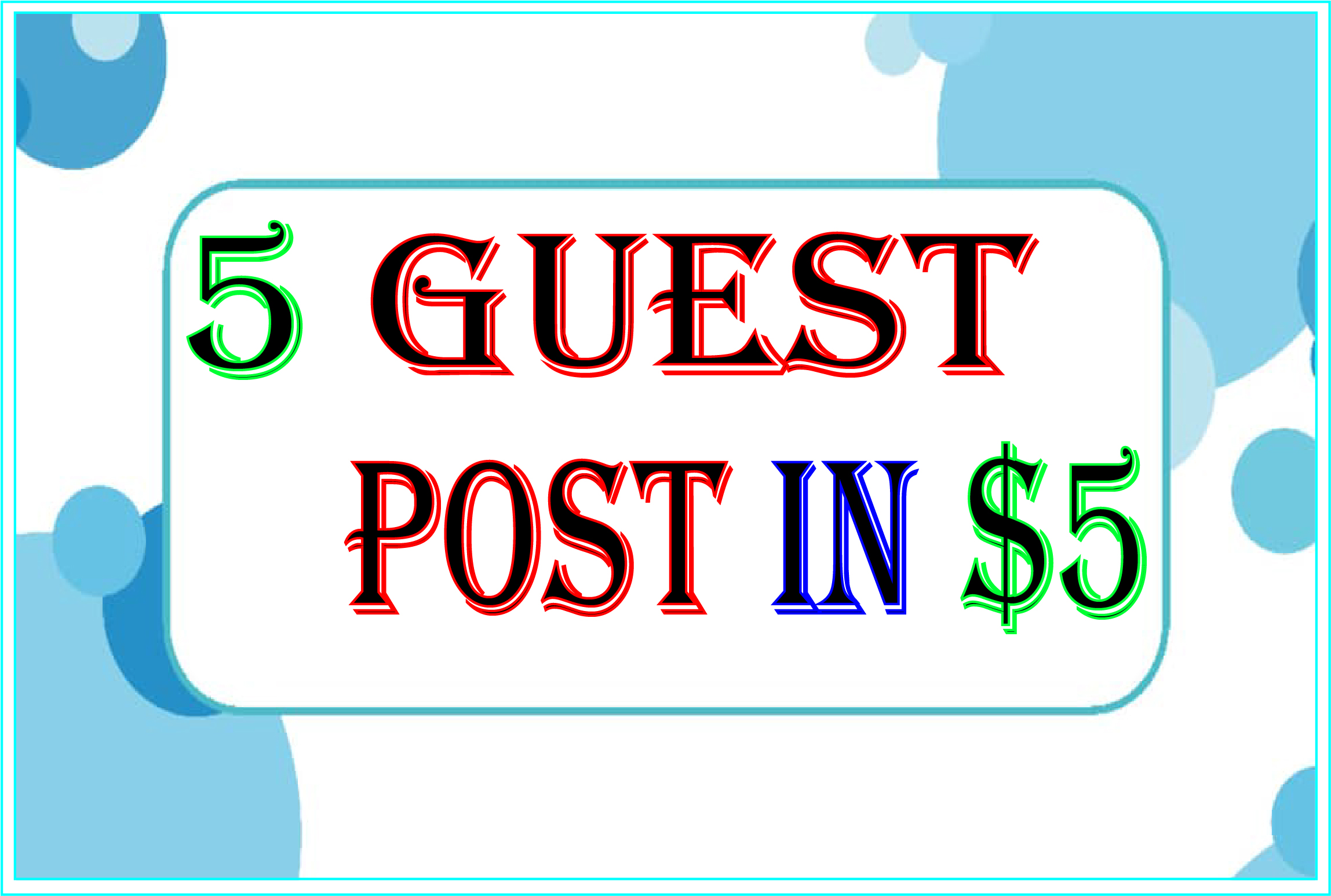 5 Guest Posts on High DA PA Platforms like Reddit, M...