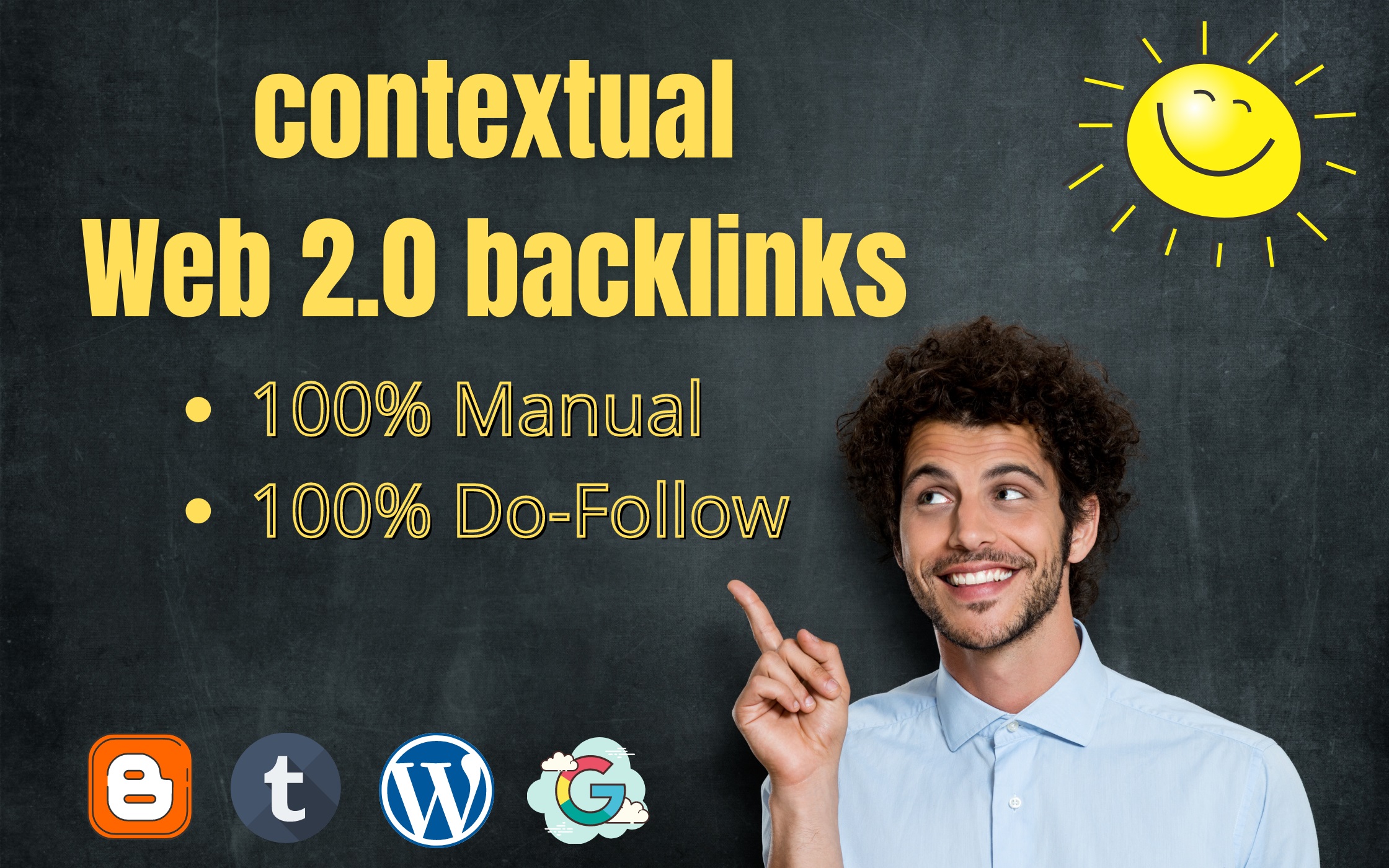 I will build 100 high authority dofollow web 2.0 cont...