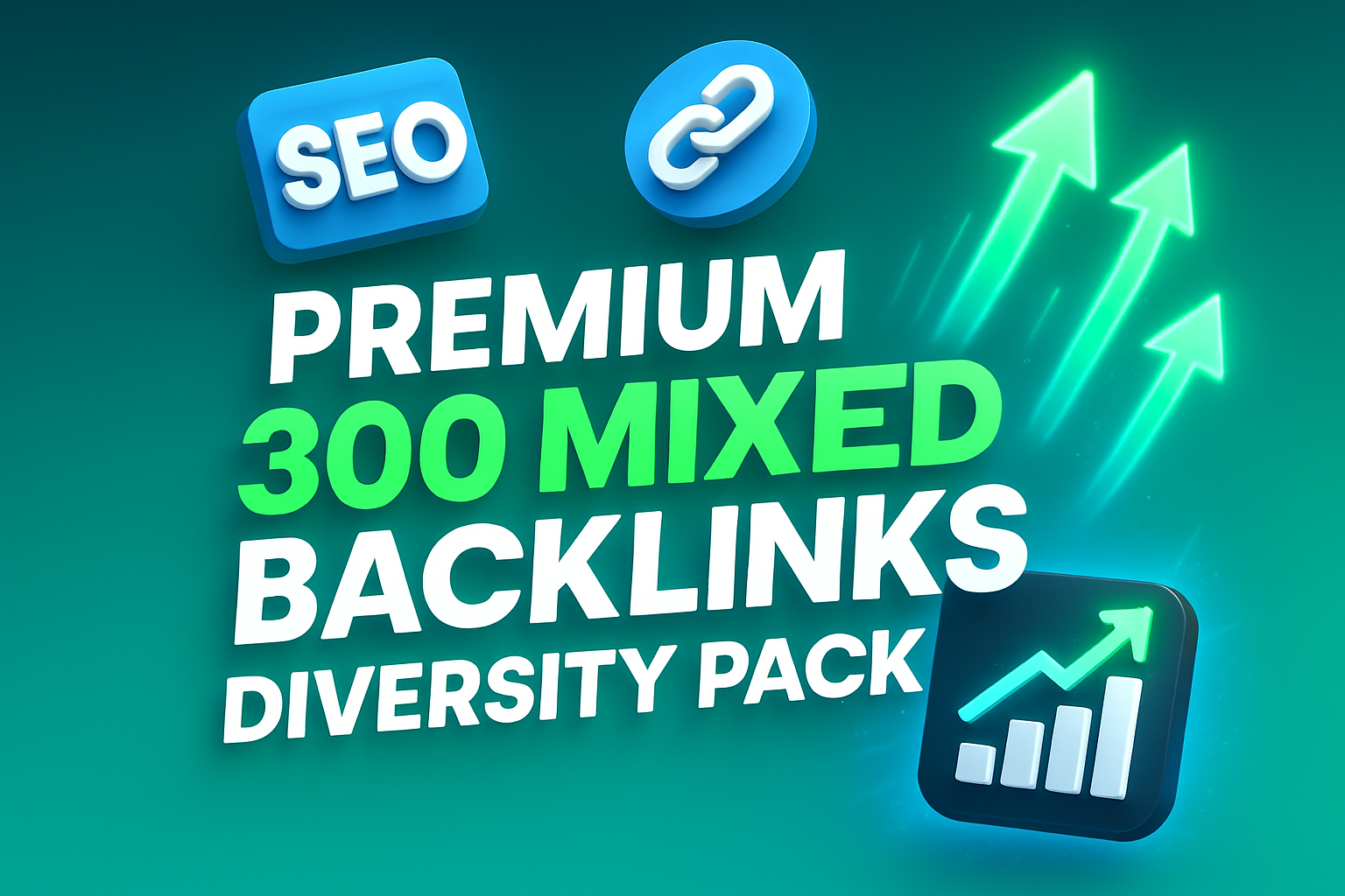 Premium 300 Mixed Backlinks Diversity Pack - Safe Aut...