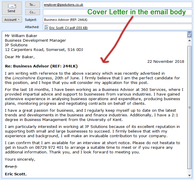 Write a professional email or letter on your behalf
