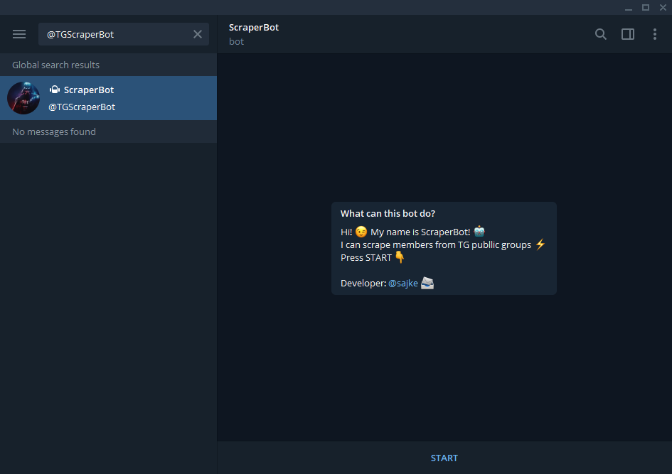 Scrape members from private or public TeIegram Groups