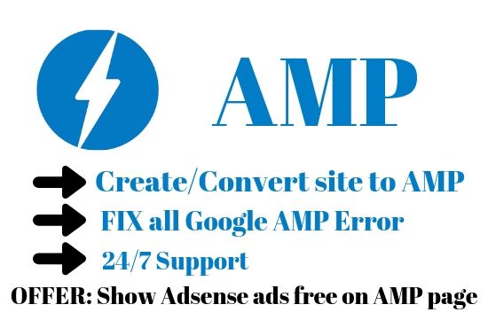 I'll Convert your website to AMP and fix all AMP erro...