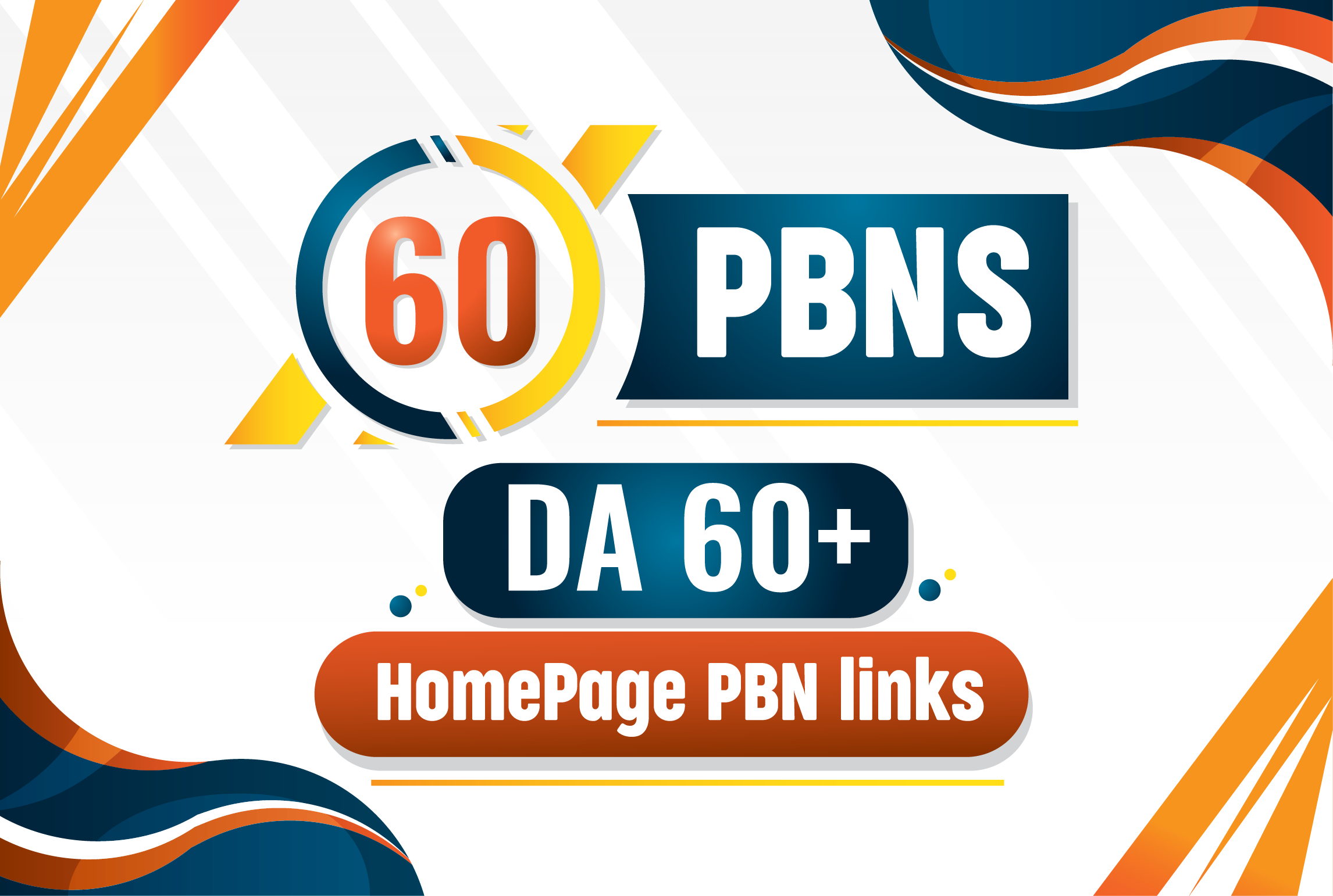 i will Provide you 60 pbn backlinks from DA 60 plus W...