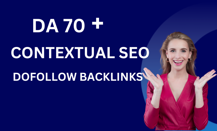 I will create 100 high DA 70+ contextual backlinks to...