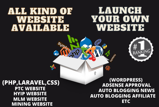 I will make for you All kind of websites and custom d...