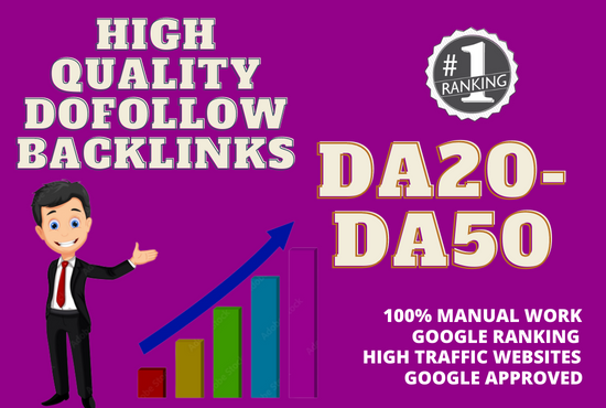 I will build 25 Dofollow Backlinks With DA 25-30 High...