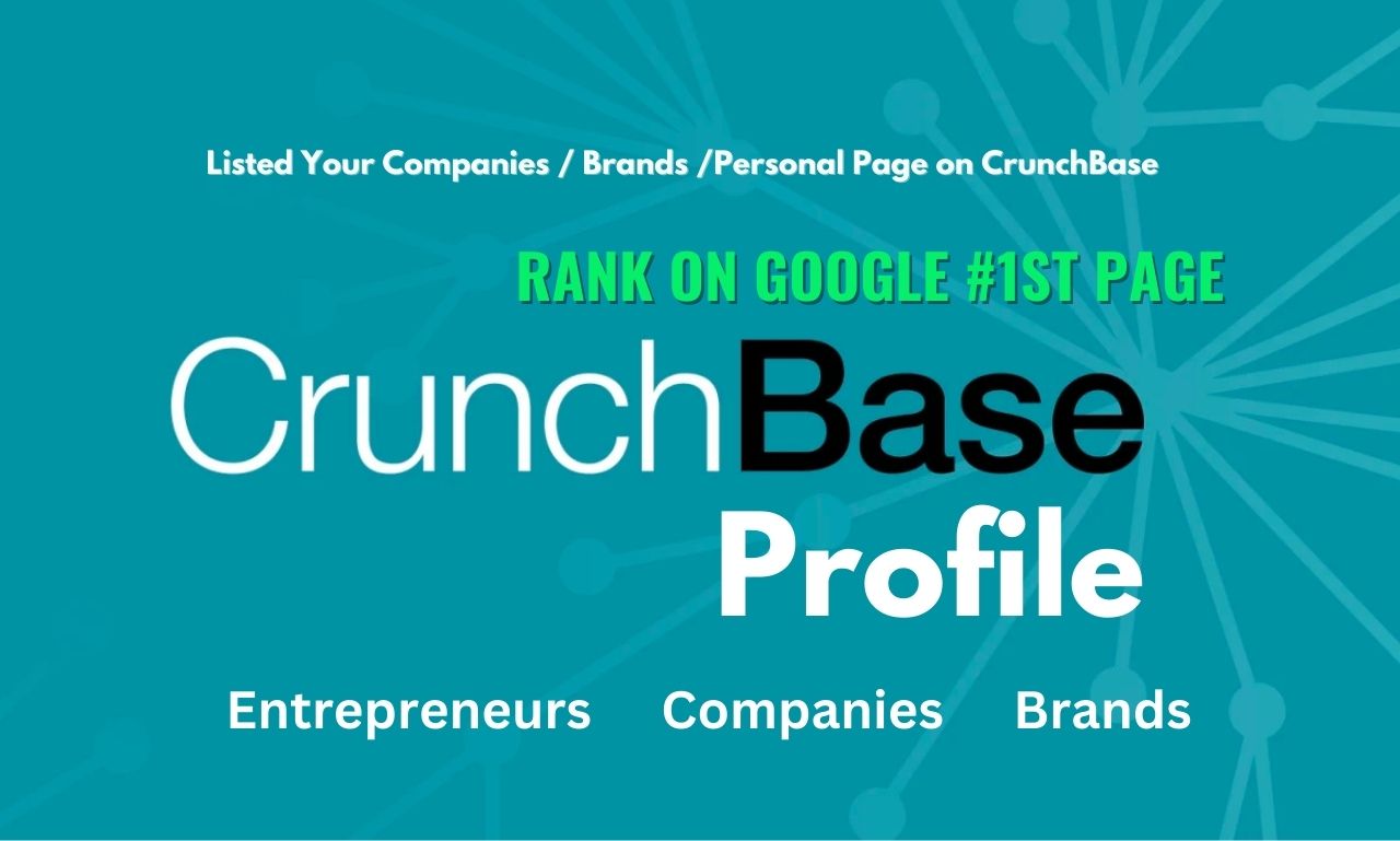 I will create a CrunchBase Personal and business prof...