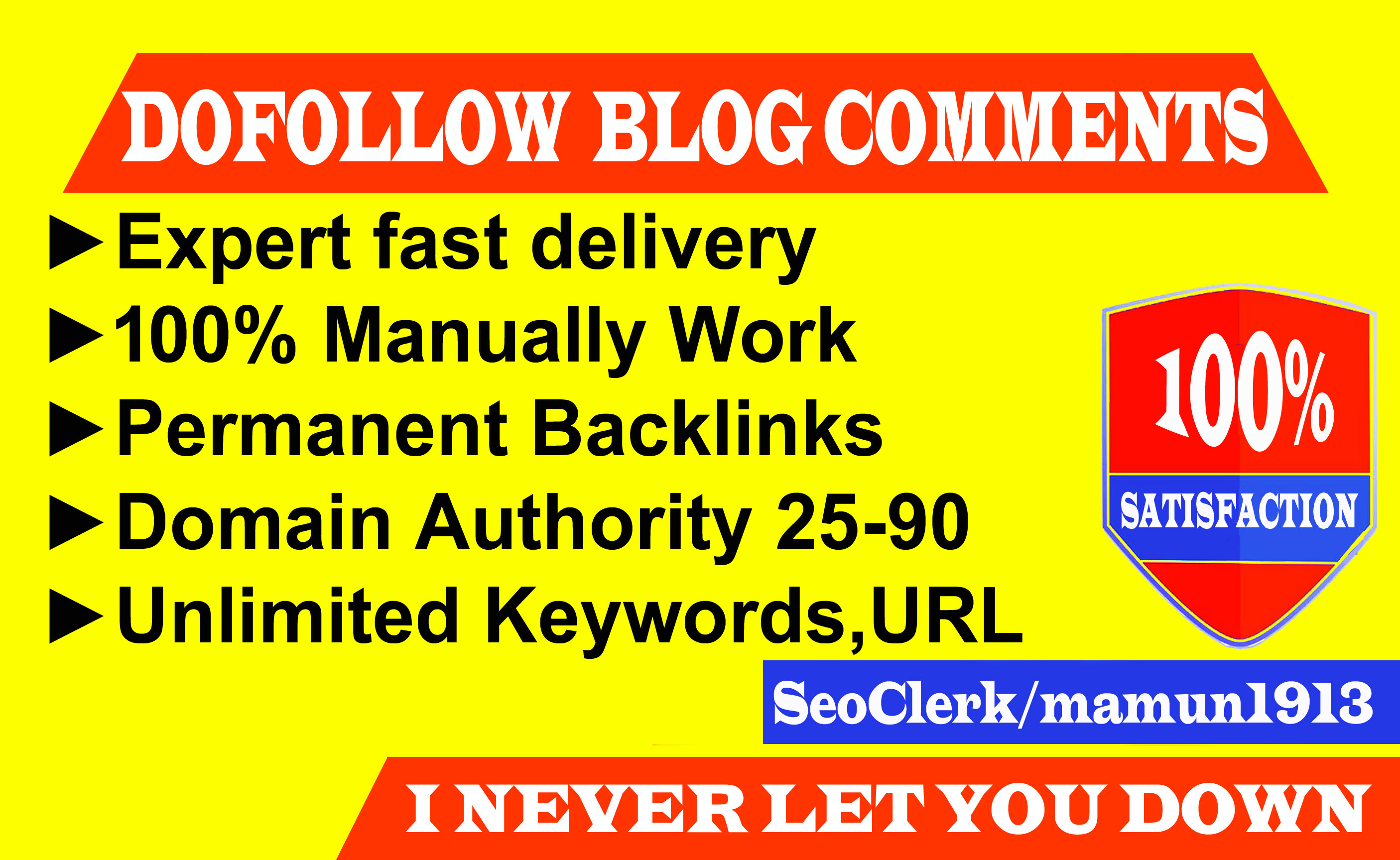 Build 150 Dofollow Blog Comments Backlinks on High Au...