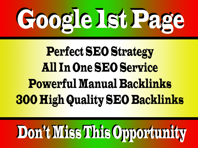 Google 1st Page Ranking SEO Services With Our Incredi...