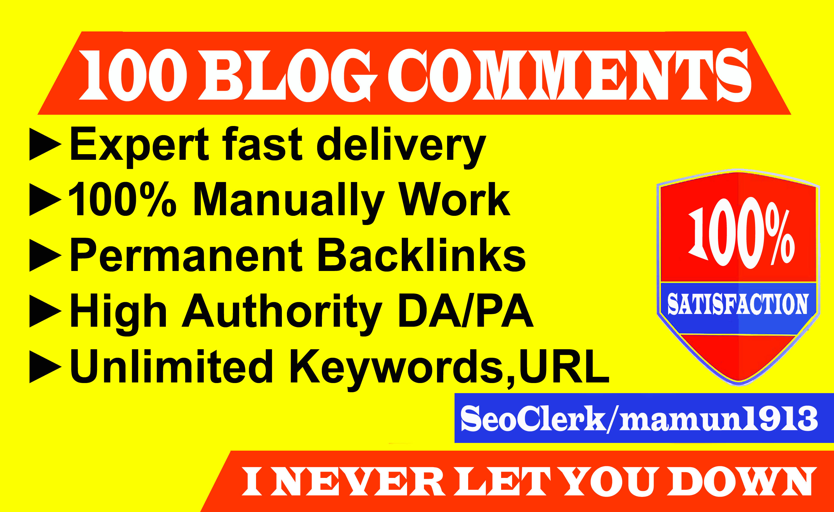 Create 100 SEO Permanent Blog Comments on High DA PA ...