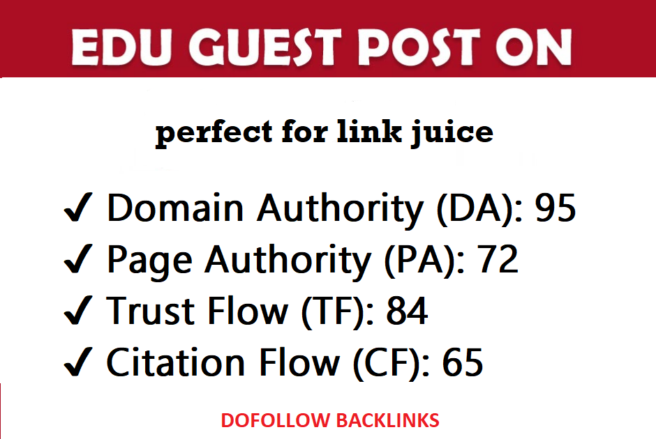 Backlink From High Authority University EDU BLOG