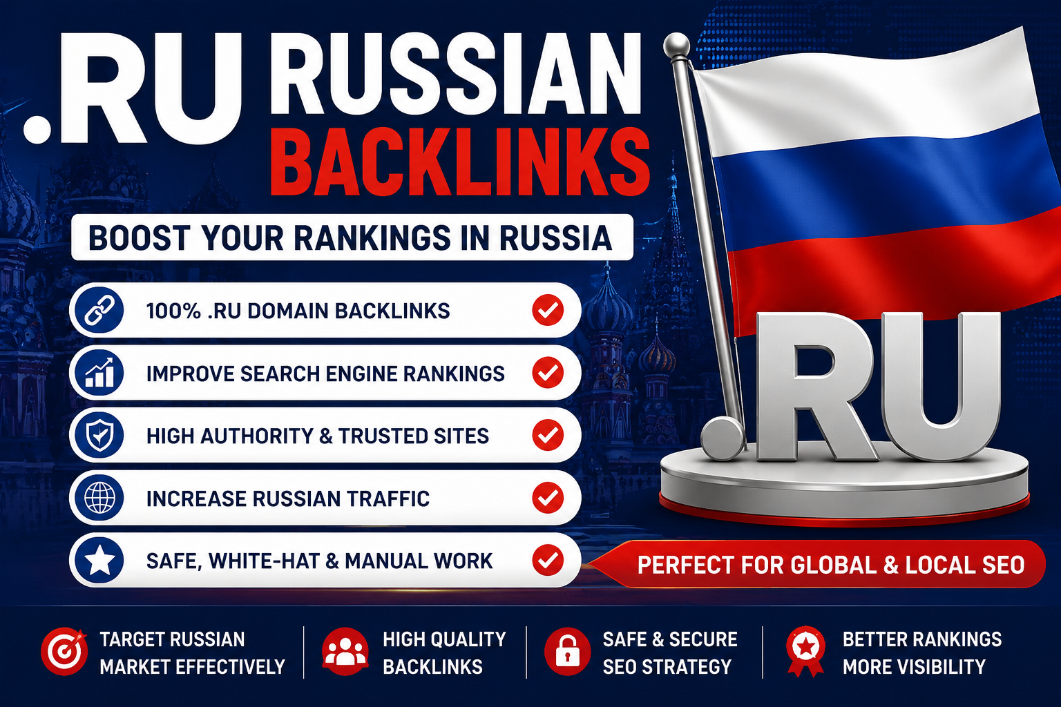 I will do 5. ru Russian backlinks link building off p...