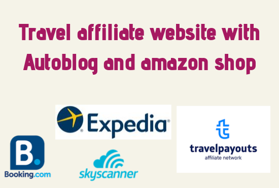 create travel affiliate website with autoblog and ama...