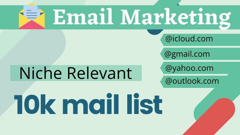 Boost your product with niche-targeted 10,000 mail/le...