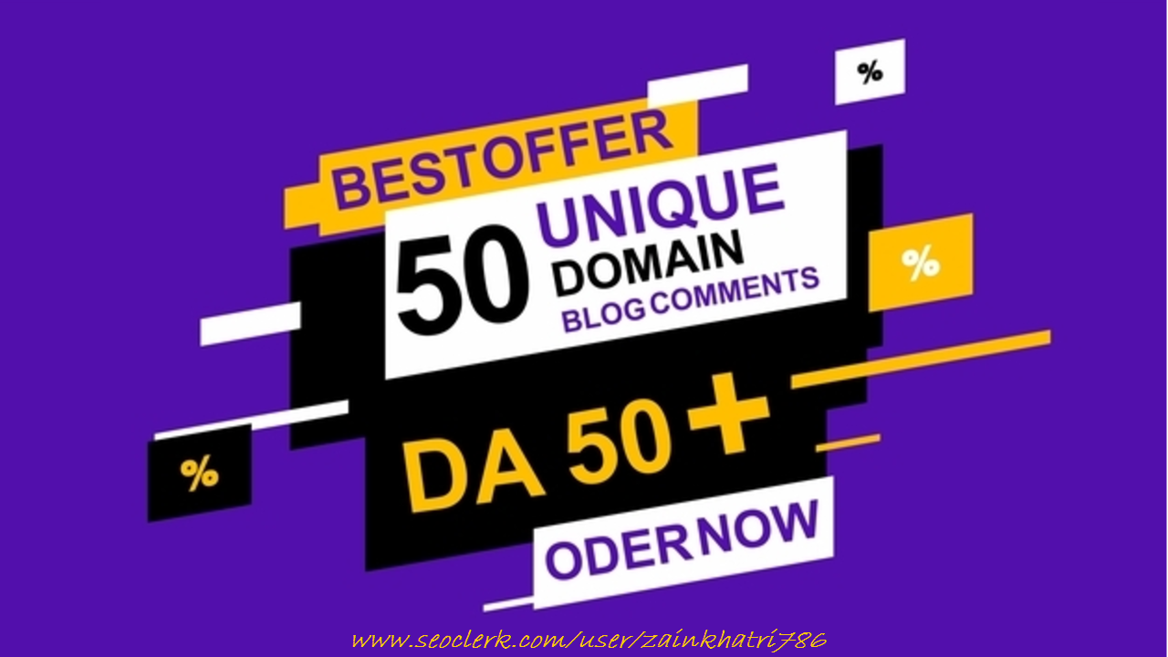 I Will Do 100 Dofollow Blog Comments In Da 50plus Sit...