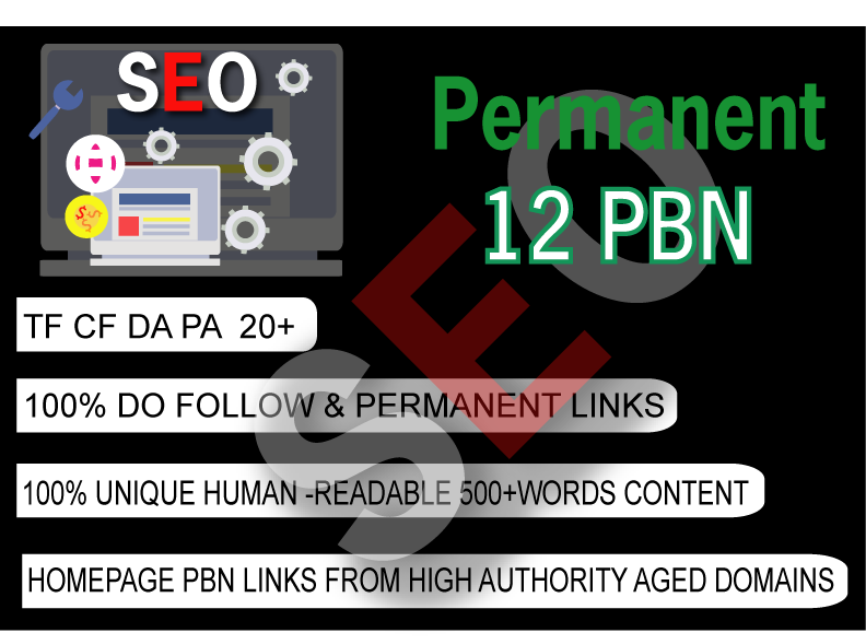 2020Make 12 High PA DA TF CF HomePage PBN Backlinks