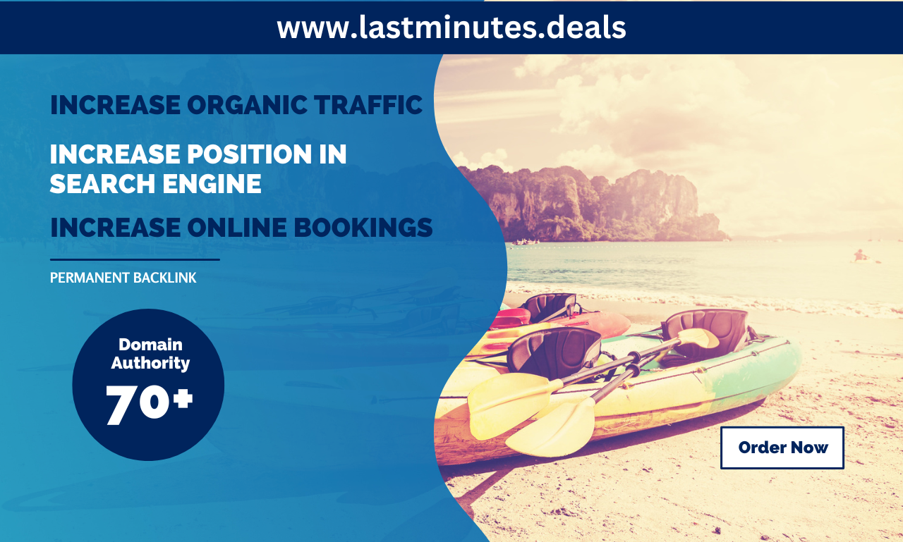 I will increase hotel bookings with high authority SE...