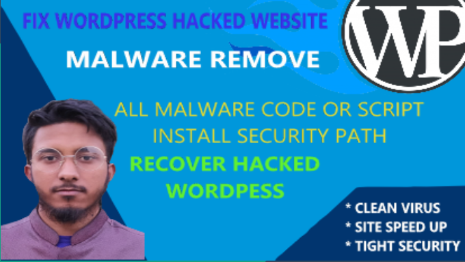 Remove malware and fix hacked wordpress website in 24...