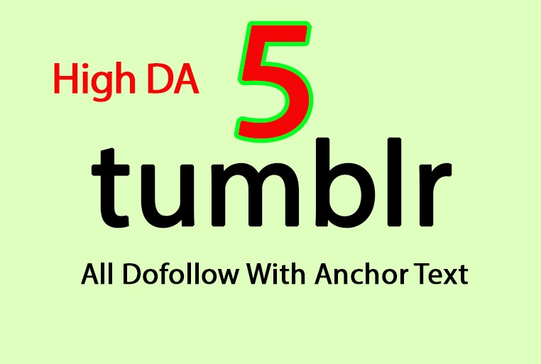 I will build 5 PBN Tumblr SEO Backlinks with unique a...