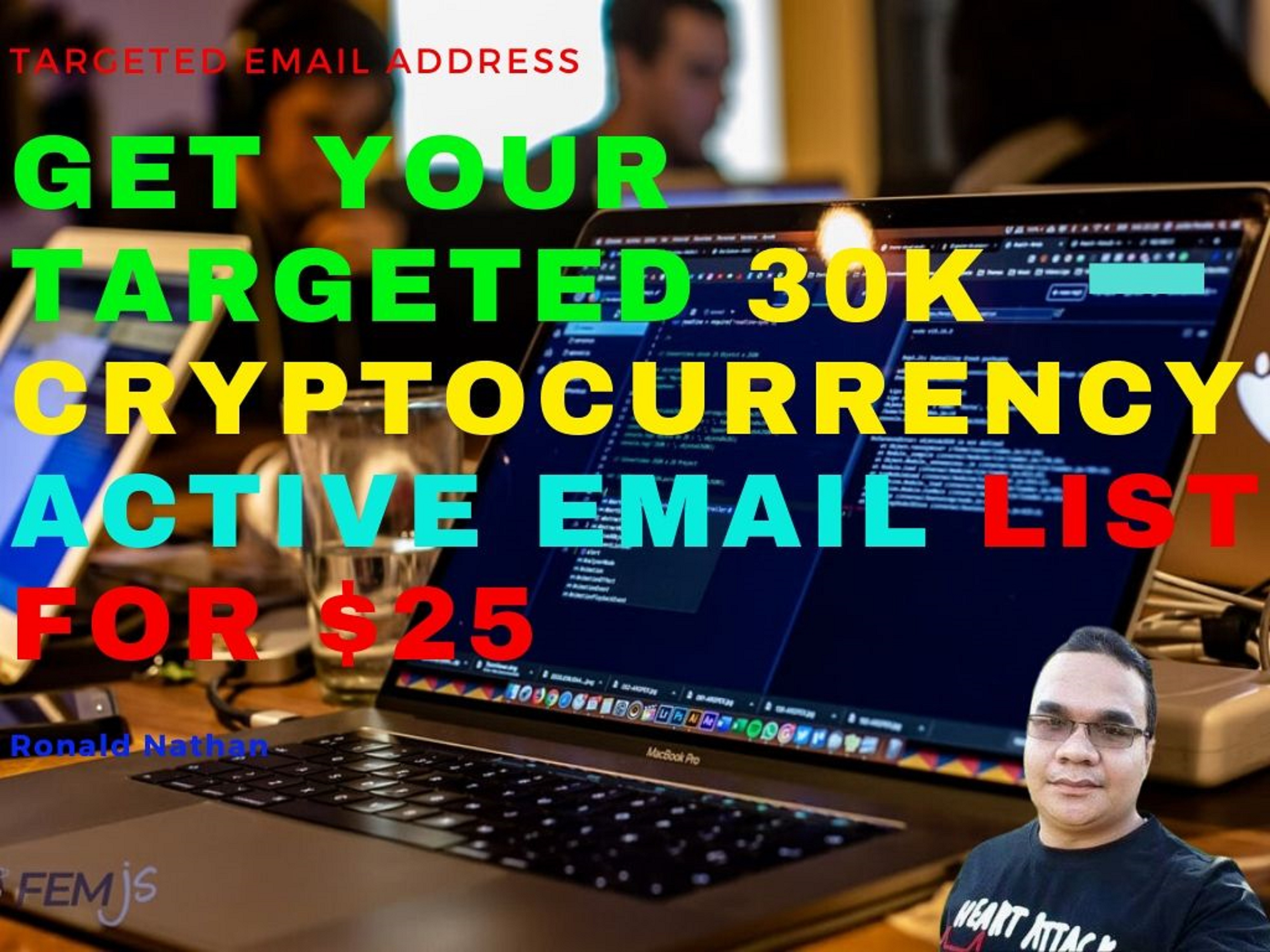 Get your targeted 30k Cryptocurrency Active Email lis...