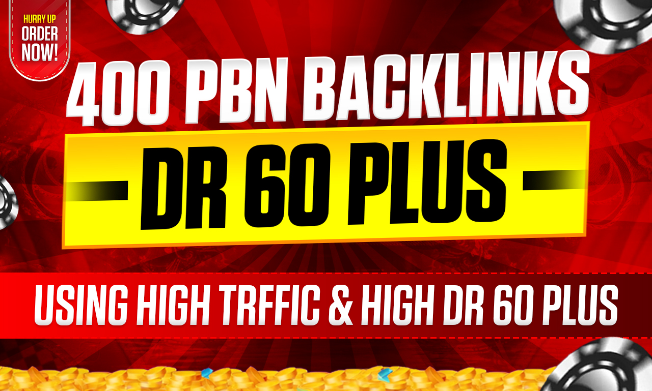 Premium Links 400 DR 60 Plus PBN Backlinks Homepage D...