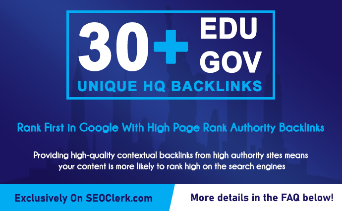 30 Edu GOV Authority Backlinks to Rank up your websit...