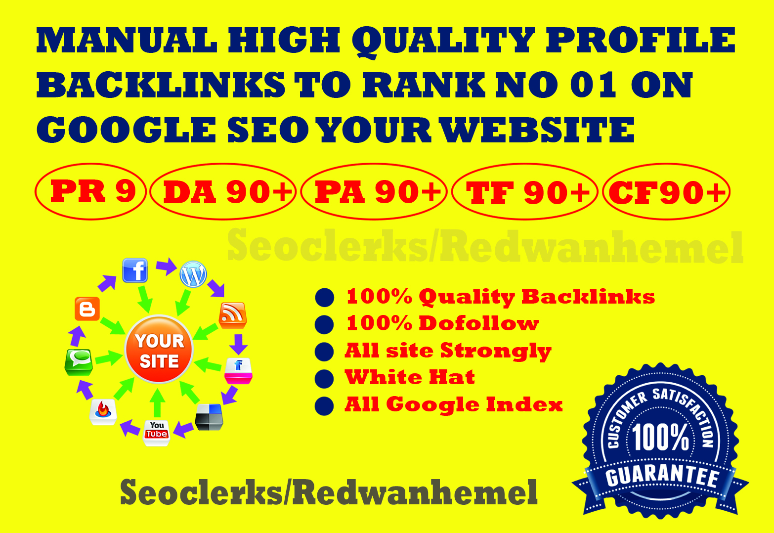 I Will Do 25 Pr9 High Da Pa And Tf Cf Backlinks For Y...
