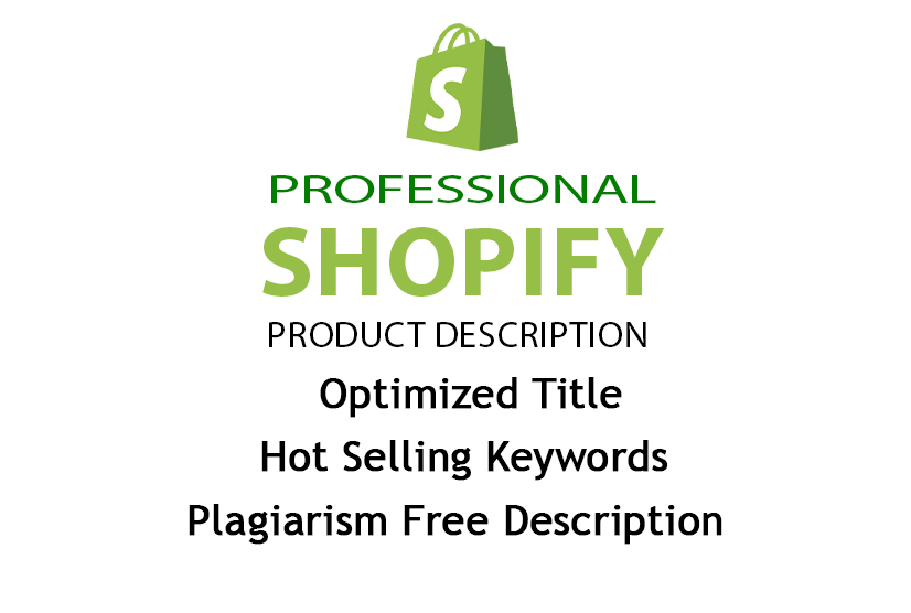 I will write 20 shopify product description, title a...