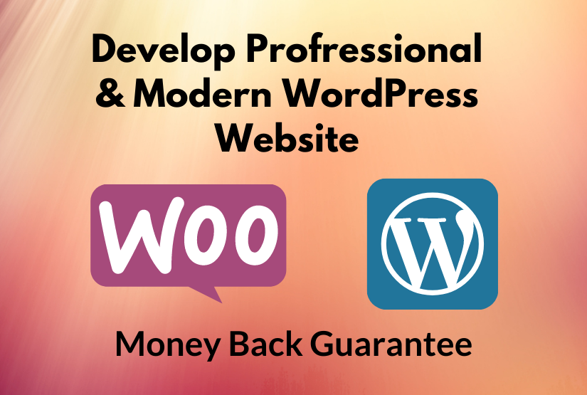 I will develop a gorgeous modern wordpress website or...