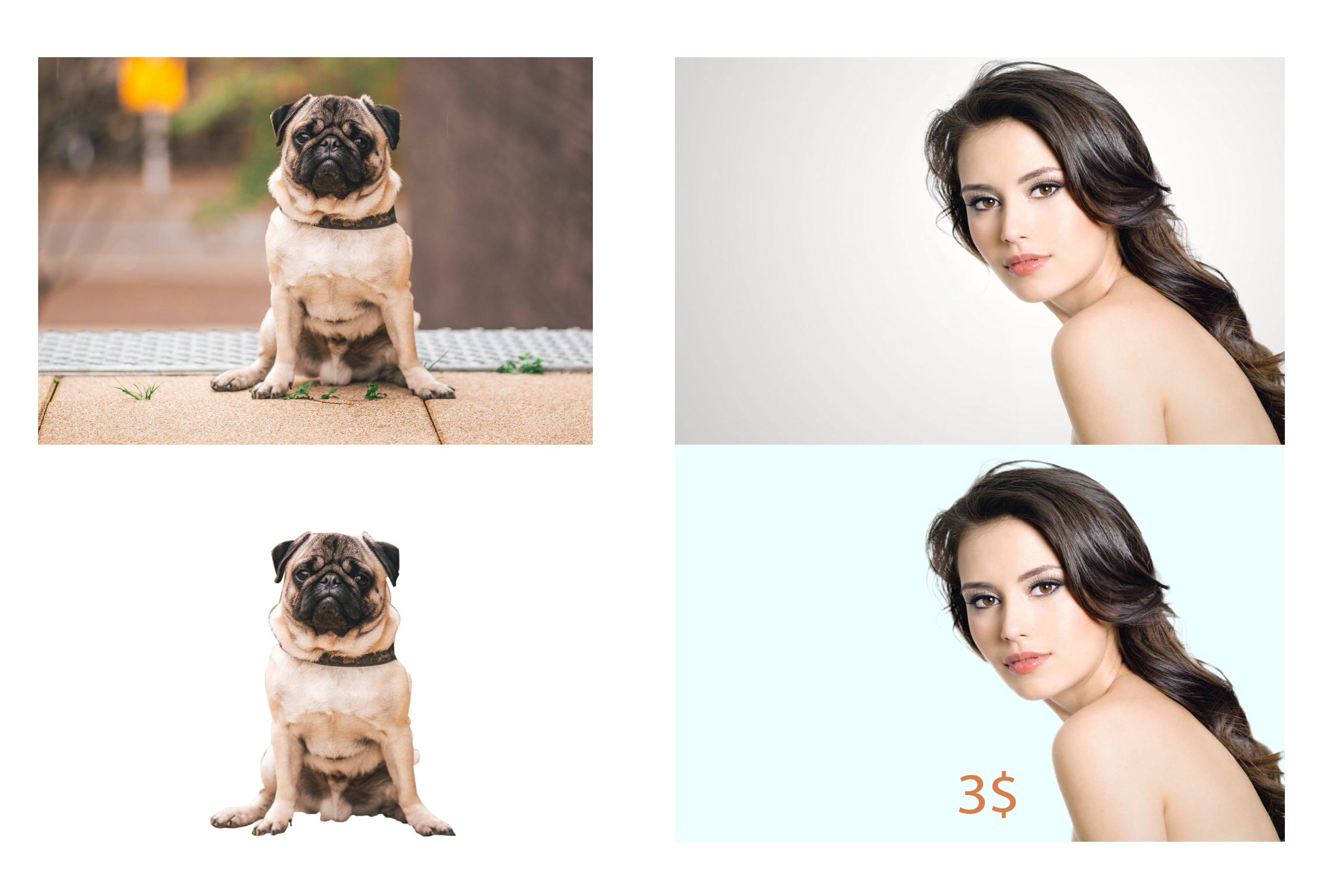 Photoshop Edits, Remove Background, Images resize
