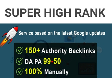 Manually 150 High Authority Profile Backlinks from DA...