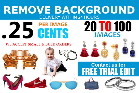 I will photoshop editing background remove of 20 phot...