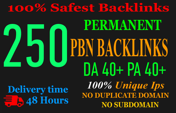 Get Extreme 250+PBN Backlink in your website hompage ...