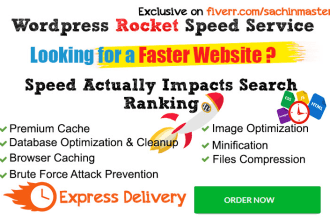 I will do wordpress speed optimization, increase pag...