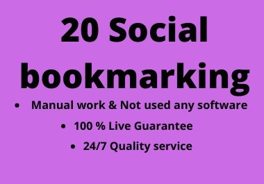 20 Social bookmarking for your website on high DA PA ...