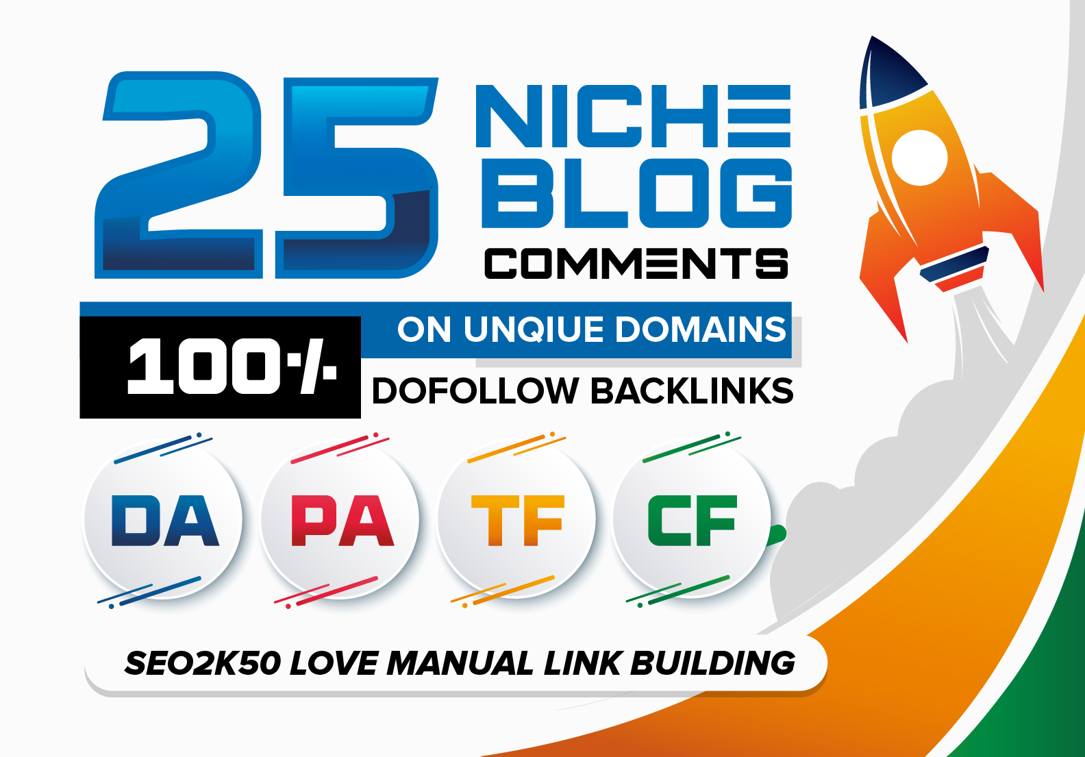 Build 100 niche blog commenting high DA PA TF CF do f...