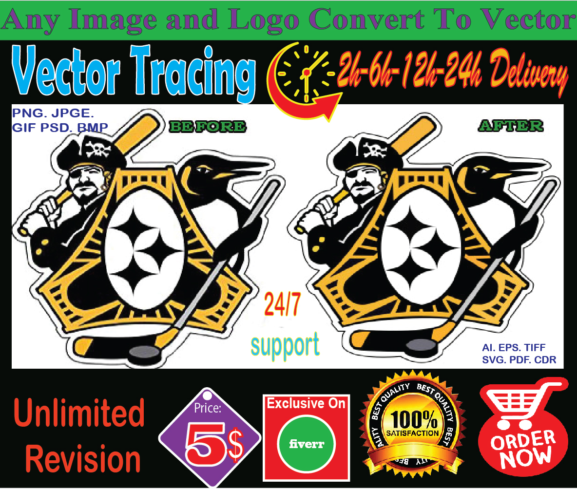 convert to vector tracing vectorize logo redesign red...