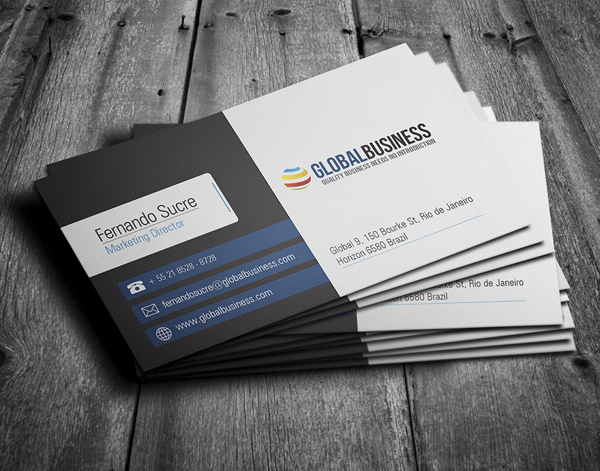 Design Professional Double Sided Business Cards with ...