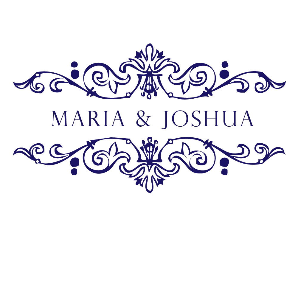 Design luxury wedding monograms