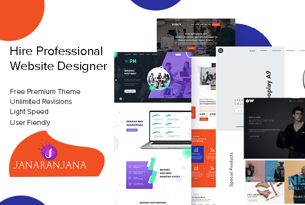 Professional wordpress Website Design or shopify full...