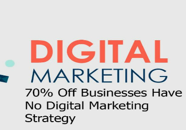 I will provide digital marketing strategy for your bu...