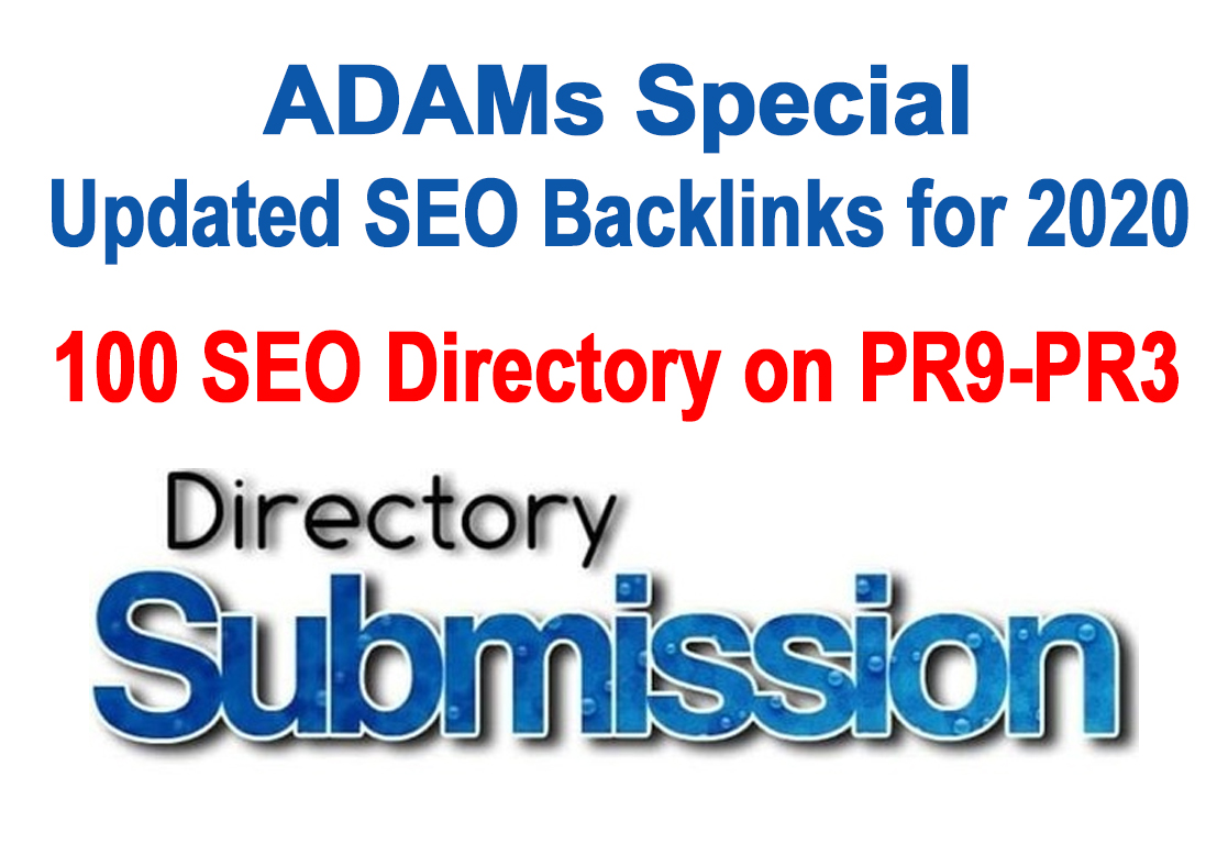 100 Seo Friendly Directory Submission Backlinks on PR...