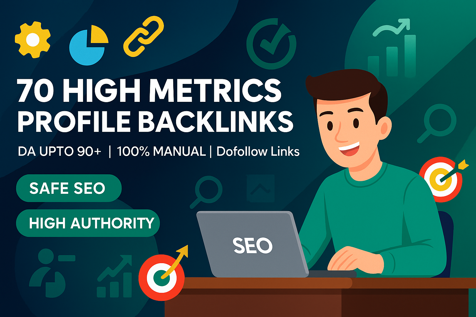 Boost Site Ranking with 70 High Metrics Profile Backl...