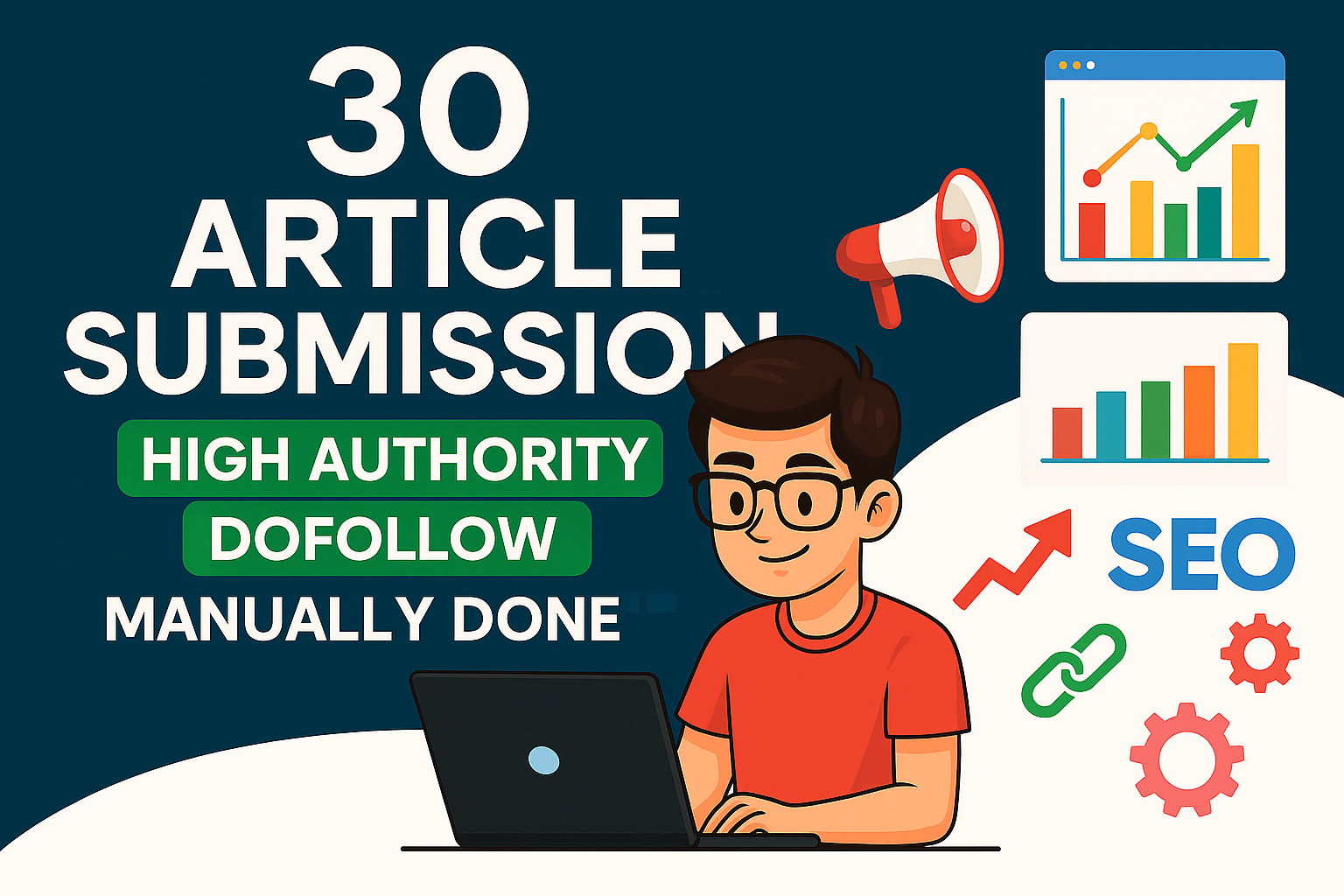 30 High Quality write-up submission backlink on DA 30...