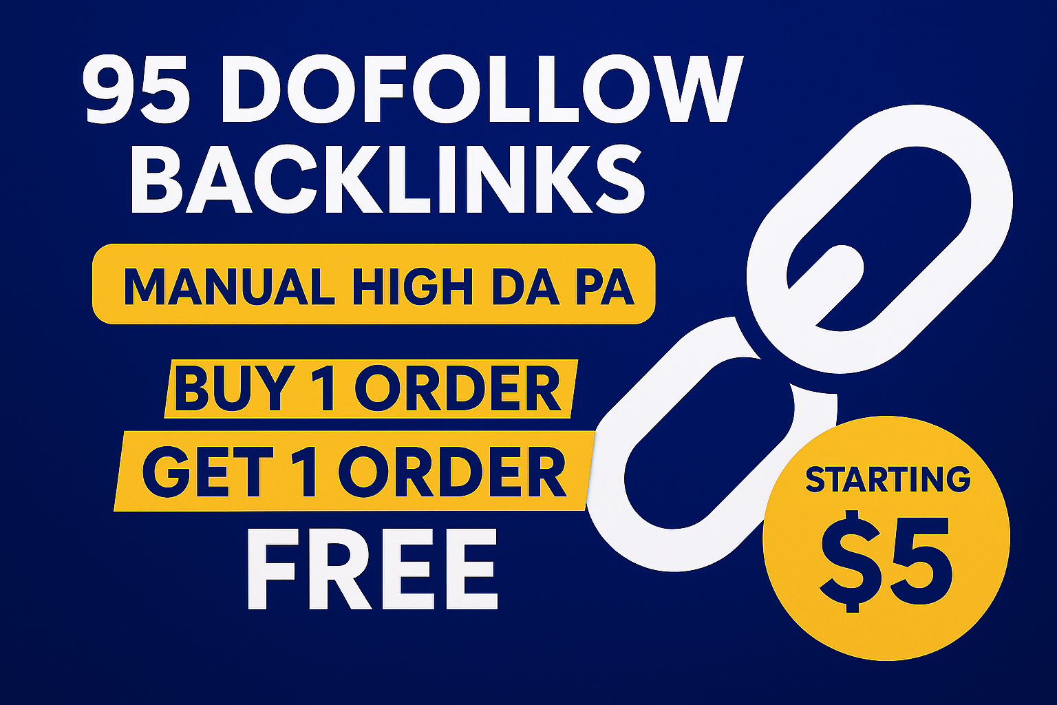 I will submit 95 dofollow backlinks of domain authori...