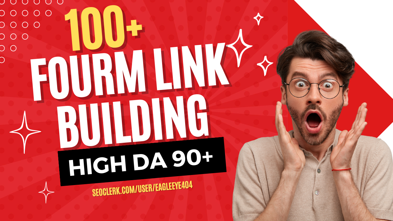 I will Create 100+ High Quality Forum Link Building D...