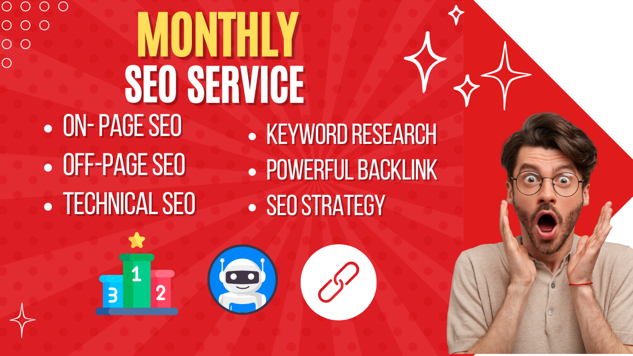 I will do Monthly SEO Services with high quality back...