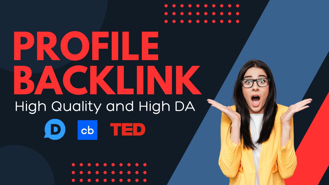 I will create 100 high quality authority profile back...
